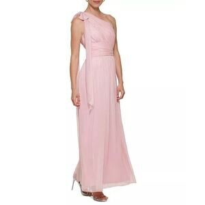 DKNY Women's Pleated One-Shoulder Gown size 6 (b8)